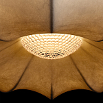 Подвесной светильник с белым фигурным абажуром и мягкими волнистыми краями Cloud Motion  варинант исполнения - 14 | Loft Concept в Перми