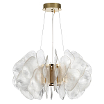 Люстра с декором в виде крупных рельефных лепестков 80 см Ethereal Bloom варинант исполнения - 2 | Loft Concept в Перми