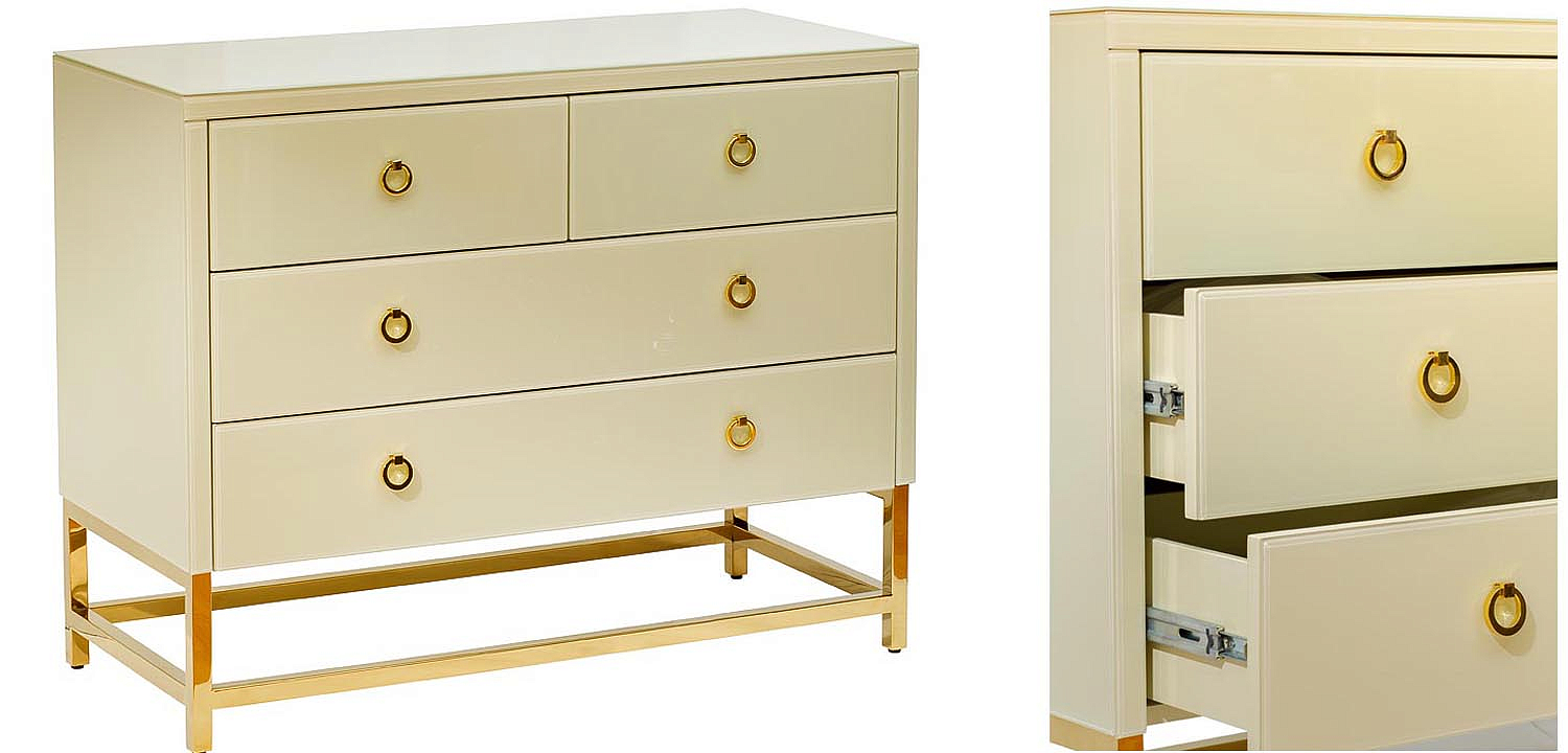 Комод в стиле модерн Marinella Beige Commode Бежевый Комод в стиле модерн Marinella Beige Commode Бежевый - Loft-Concept в Перми