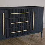 Буфет Primo с тремя ящиками и двумя фасадами Черный дуб варинант исполнения - 3 | Loft Concept в Перми