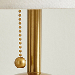 Настольная лампа на круглом основании из натурального камня Bartolomeo варинант исполнения - 3 | Loft Concept в Перми