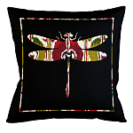Подушка декоративная стрекоза цветной узор Ikat Pattern варинант исполнения - 1 | Loft Concept в Перми