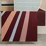 Плед из хлопка с геометрическим рисунком Elan Stripe Addison варинант исполнения - 7 | Loft Concept в Перми