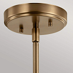 Подвесной светильник цвета латунь с прозрачным стеклянным плафоном в форме колокола Kichler варинант исполнения - 6 | Loft Concept в Перми