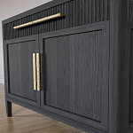 Буфет Primo с двумя ящиками и двумя фасадами Черный дуб варинант исполнения - 6 | Loft Concept в Перми