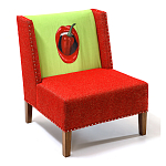 FUN Armchair "Chili Pepper" Red Дизайнерское кресло с цветным принтом варинант исполнения - 3 | Loft Concept в Перми