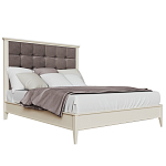 Кровать из массива бука с мягким изголовьем Tasteful Furniture варинант исполнения - 1 | Loft Concept в Перми