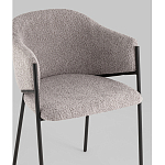 Стул Brace букле серый варинант исполнения - 2 | Loft Concept в Перми