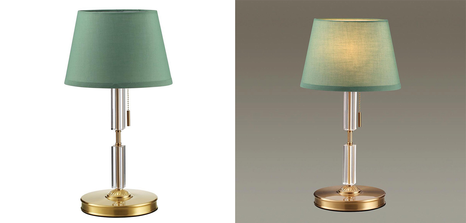 Настольная лампа Ramona Green Table Lamp Настольная лампа Ramona Green Table Lamp - Loft-Concept в Перми