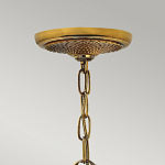 Люстра цвета латунь с 5-ю плафонами из рельефного стекла в форме ананаса Hinkley варинант исполнения - 6 | Loft Concept в Перми