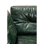 Диван Лофт Натуральная Винтажная кожа Зеленый Two Seat Encounter Leather Sofa варинант исполнения - 4 | Loft Concept в Перми