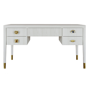 Письменный стол с 4-мя ящиками Elsa Dreams White