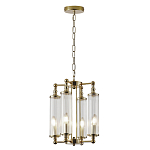 Люстра 4-мя прозрачными цилиндрическими плафонами Jeanette варинант исполнения - 2 | Loft Concept в Перми