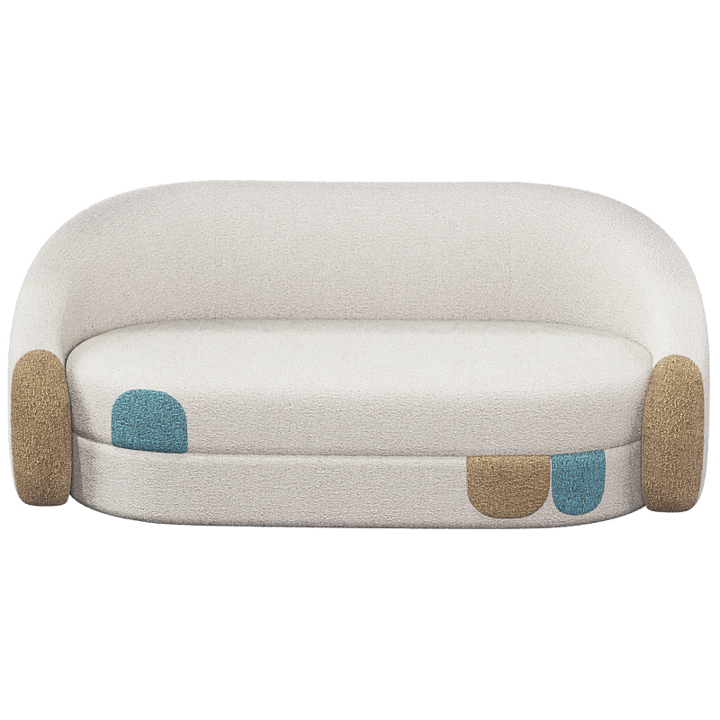 Дизайнерский Диван Undina Молочный Песочный Голубой в Перми | Loft Concept 