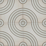 Дизайнерская плитка с узором Дорожки варинант исполнения - 1 | Loft Concept в Перми