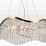 Люстра подвесная волнистой формы с хрустальными подвесками Ludivine Lighting варинант исполнения - 4 | Loft Concept в Перми