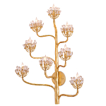 Бра золотое в виде растения Golden Flower Glade варинант исполнения - 2 | Loft Concept в Перми