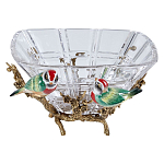 Чаша квадратная из прозрачного стекла с фигурками разноцветных птиц Eden Garden варинант исполнения - 1 | Loft Concept в Перми