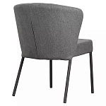 Стул серый с широкой закругленной спинкой Chair Gray Attractive варинант исполнения - 3 | Loft Concept в Перми