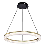 Люстра подвесная круглая светодиодная с золотым каркасом Ring Horizontal варинант исполнения - 1 | Loft Concept в Перми