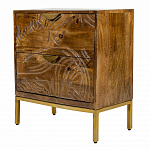 Прикроватная тумба с фактурным фасадом Termite варинант исполнения - 3 | Loft Concept в Перми