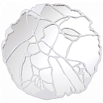 Зеркало кругле в декоративной раме белого цвета White Ratio варинант исполнения - 1 | Loft Concept в Перми