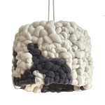 Светильник вязаный из шерсти Черно-белый варинант исполнения - 2 | Loft Concept в Перми
