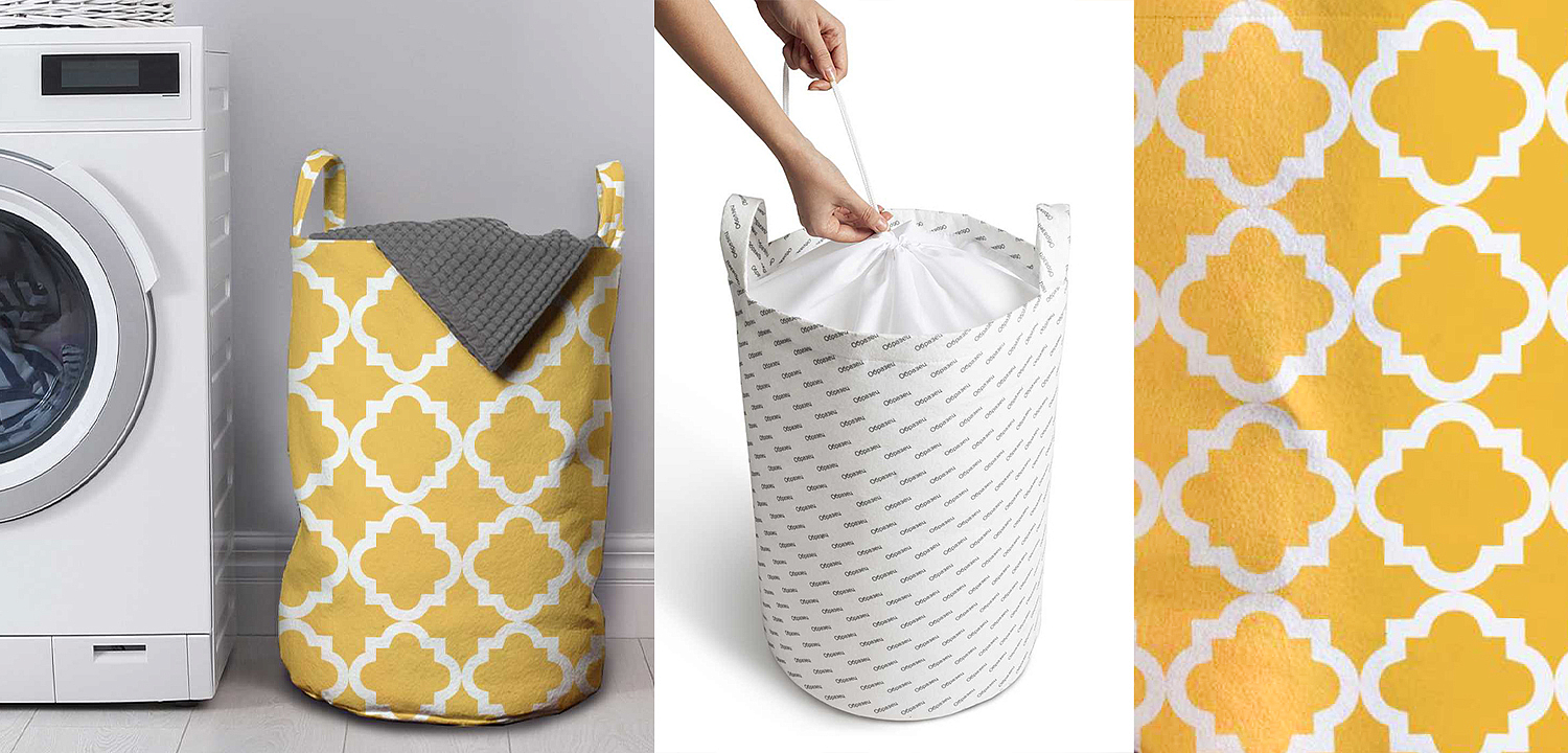 Корзина Yellow Ornament Basket Корзина Yellow Ornament Basket - Loft-Concept в Перми