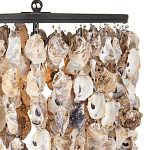 Люстра овальная с подвесками из устричных раковин Sea Ravens варинант исполнения - 1 | Loft Concept в Перми