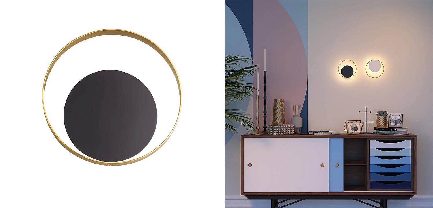 Бра Globo Ocular Sconce Circle Black Бра Globo Ocular Sconce Circle Black - Loft-Concept в Перми
