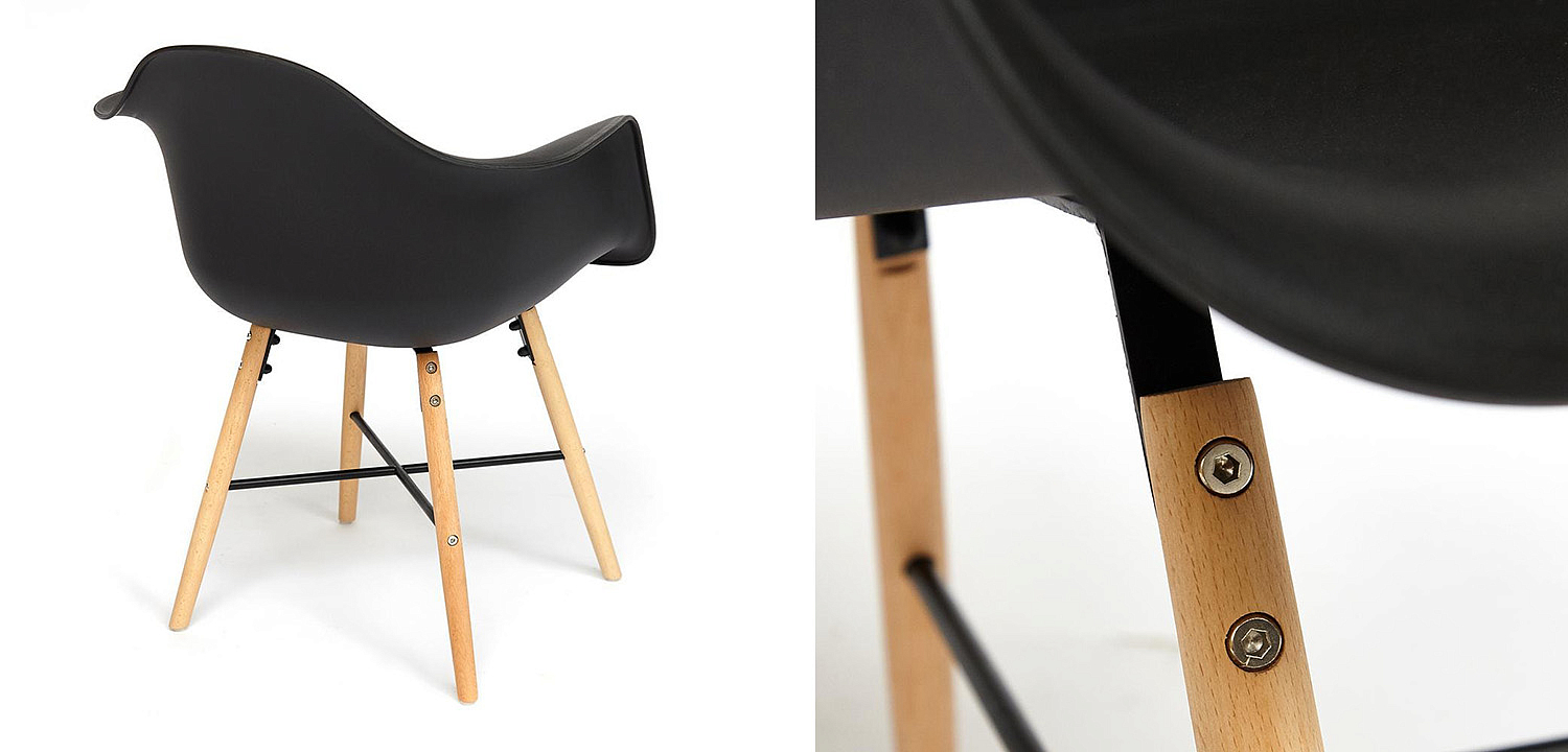 Стул DAW black Стул DAW black - Loft-Concept в Перми