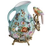 Кувшин с птичкой и  цветочным рисунком Blue Garden варинант исполнения - 2 | Loft Concept в Перми