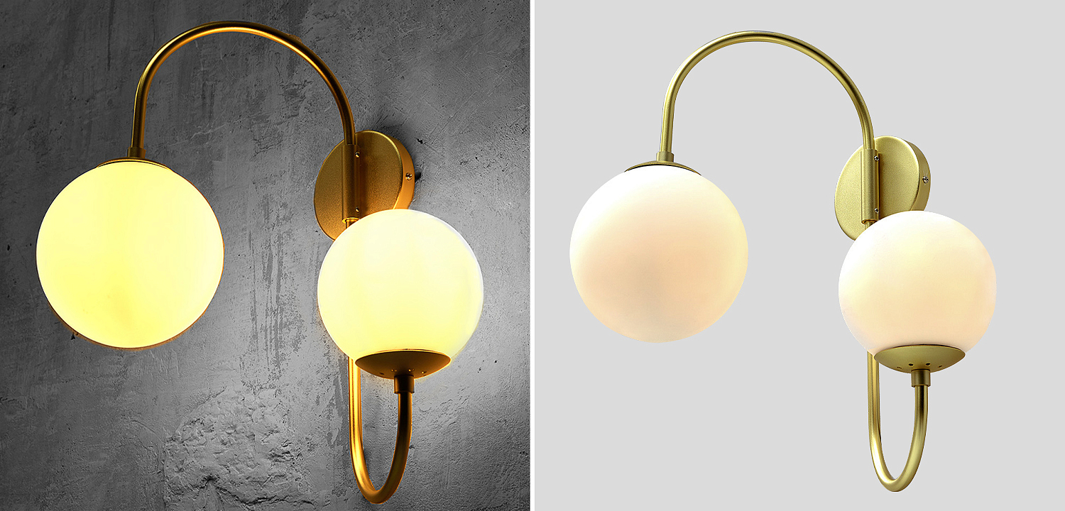 Бра Gooseneck Pelle Gold Wall Lamp Бра Gooseneck Pelle Gold Wall Lamp - Loft-Concept в Перми