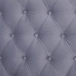 Кровать двуспальная серая с основанием из массива дерева с мягким изголовьем Velour Beds варинант исполнения - 4 | Loft Concept в Перми