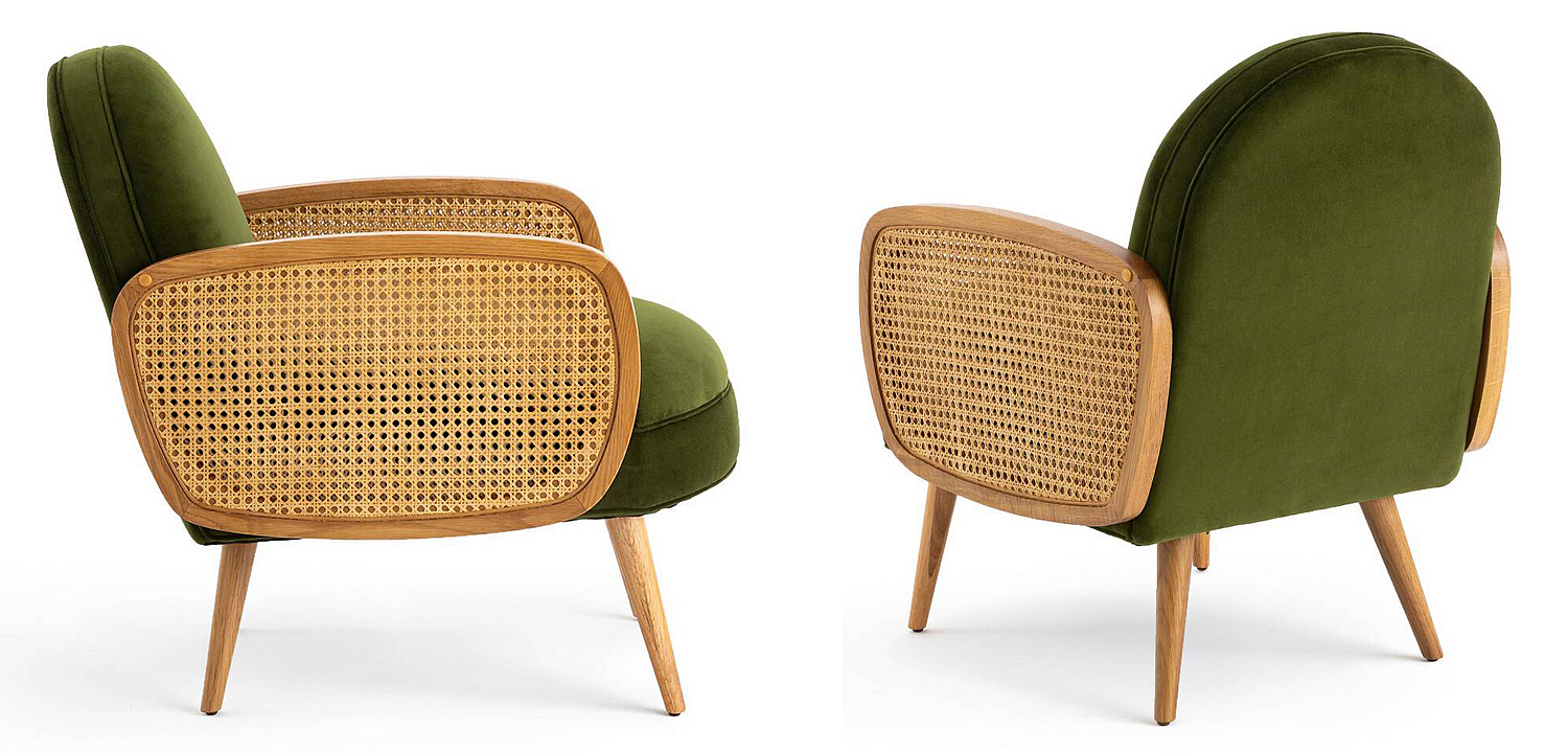 Кресло Morten Wicker Green Armchair Кресло Morten Wicker Green Armchair - Loft-Concept в Перми