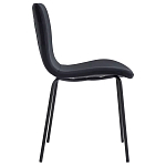 Стул черный с обивкой из велюра Black Archie Chair варинант исполнения - 1 | Loft Concept в Перми