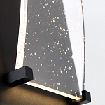 Настенный фонарь уличный прямоугольный черного цвета со стеклом с пузырьками Eurofase варинант исполнения - 5 | Loft Concept в Перми