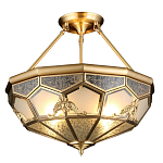 Люстра потолочная Leoni 2 в витражной технике варинант исполнения - 1 | Loft Concept в Перми