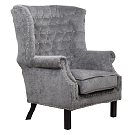 Кресло Charlie Armchair grey velour варинант исполнения - 1 | Loft Concept в Перми