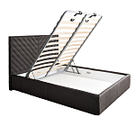 Кровать серая с подъемным механизмом Adelaide варинант исполнения - 2 | Loft Concept в Перми