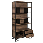 Стеллаж под TV в стиле лофт с открытыми полками и ящиками Urban Style Space варинант исполнения - 2 | Loft Concept в Перми