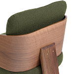 Кресло с каркасом из массива ореха Gallin Chair Green варинант исполнения - 6 | Loft Concept в Перми