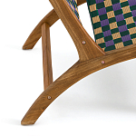 Кресло низкое из массива тика Barbados варинант исполнения - 5 | Loft Concept в Перми