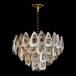 Люстра с многослойными белыми и прозрачными подвесками Character Chandelier варинант исполнения - 1 | Loft Concept в Перми