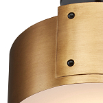 Потолочный светильник круглый светодиодный Semicircular Gold Panels старинная латунь варинант исполнения - 1 | Loft Concept в Перми