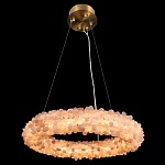 Люстра кольцевая с частичками натурального горного хрусталя Crystal Shimmer варинант исполнения - 1 | Loft Concept в Перми