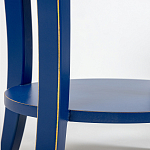 Синяя тумба на фигурных ножках Shelby варинант исполнения - 5 | Loft Concept в Перми