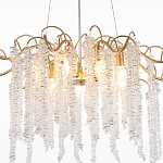 Люстра c подвесками из прозрачного хрусталя Диаметр 85 см FAIRYTREE Light варинант исполнения - 4 | Loft Concept в Перми