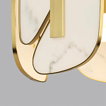 Люстра с мраморными вставками Marble Plates варинант исполнения - 4 | Loft Concept в Перми