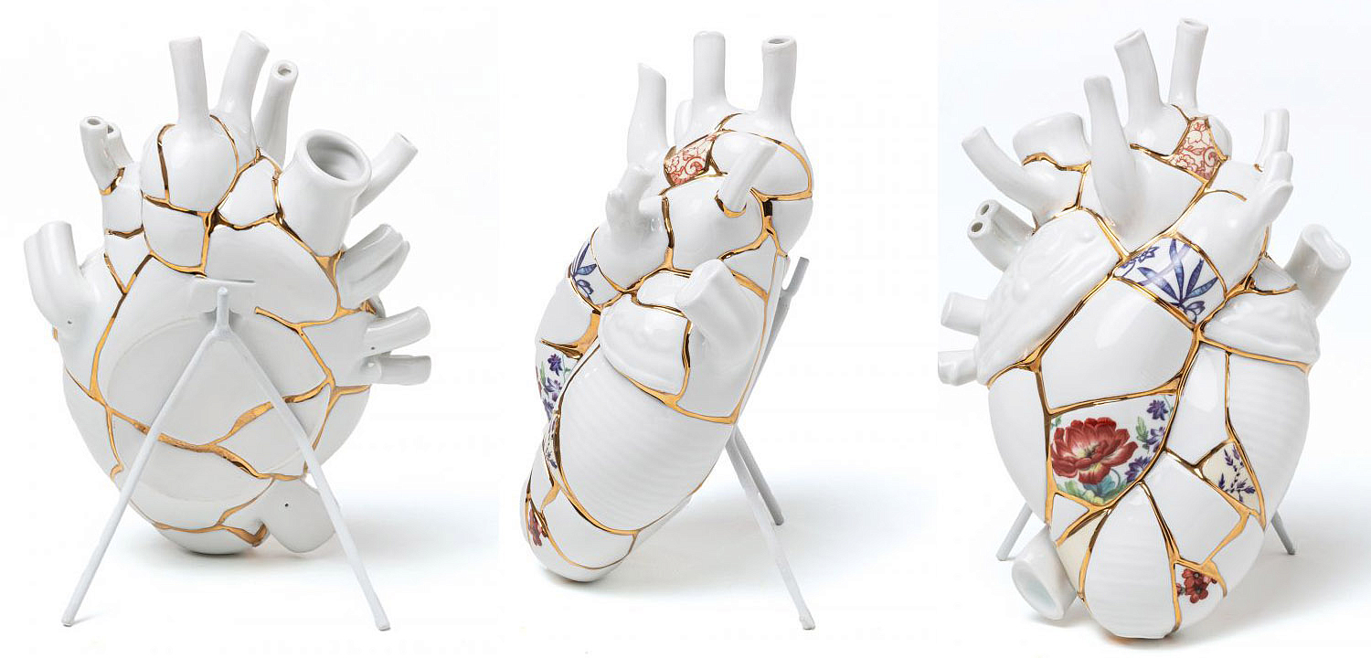 Ваза Seletti Love in Bloom Kintsugi Ваза Seletti Love in Bloom Kintsugi - Loft-Concept в Перми